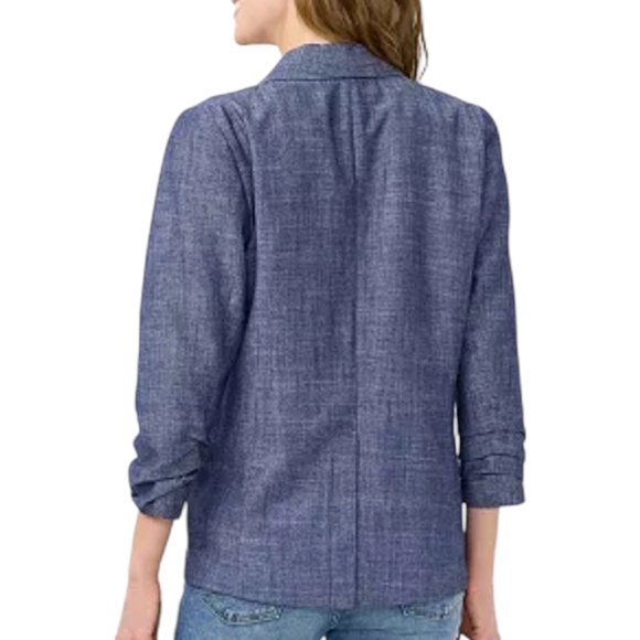 LC Lauren Conrad Single Breasted Linen Blend Blazer XL - Picture 2 of 7